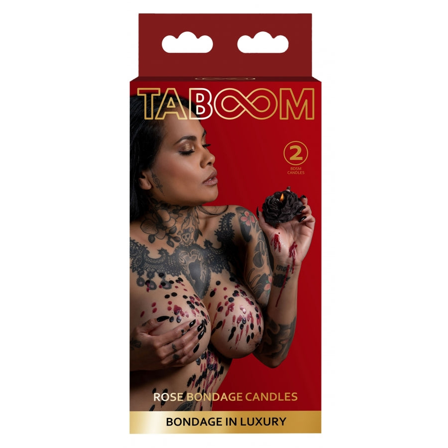 TABOOM- Bougies Sm Rose Candles Noire-Rouge - MONT' A BORD SHOP