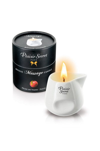 PLAISIR SECRET- Bougie de massage Pêche de Vigne - MONT' A BORD SHOP