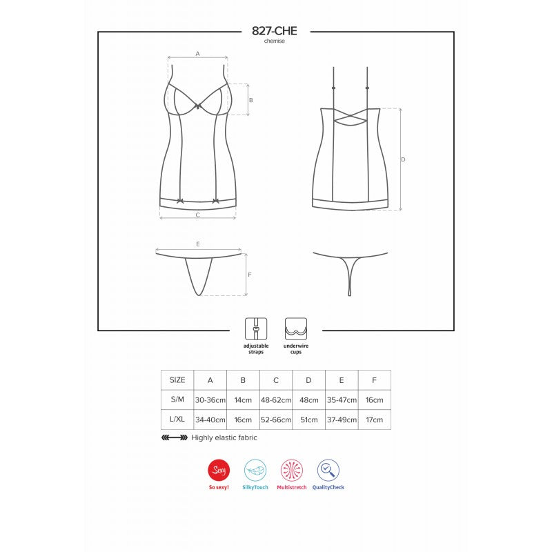 OBSESSIVE- Nuisette et String - MONT' A BORD SHOP