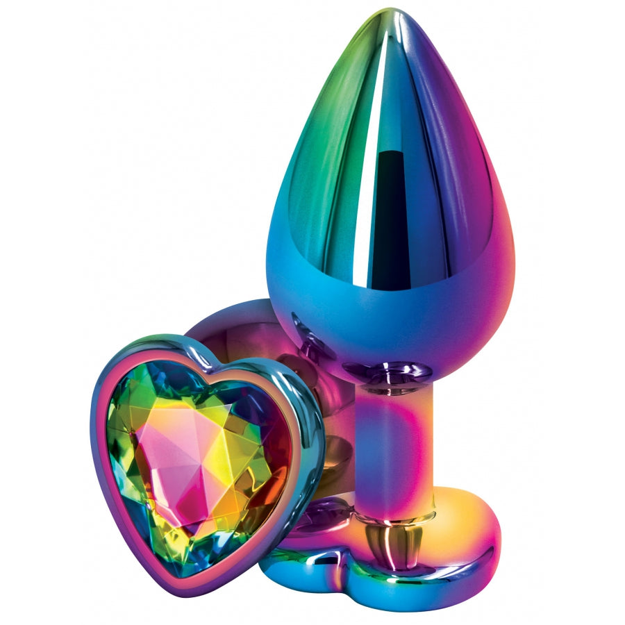 REAR- Bijou anal Heart Rainbow - MONT' A BORD SHOP