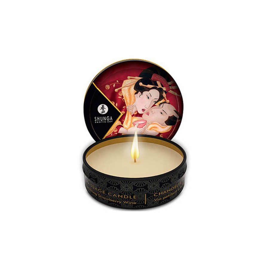SHUNGA- Bougie de Massage Fraise - MONT' A BORD SHOP