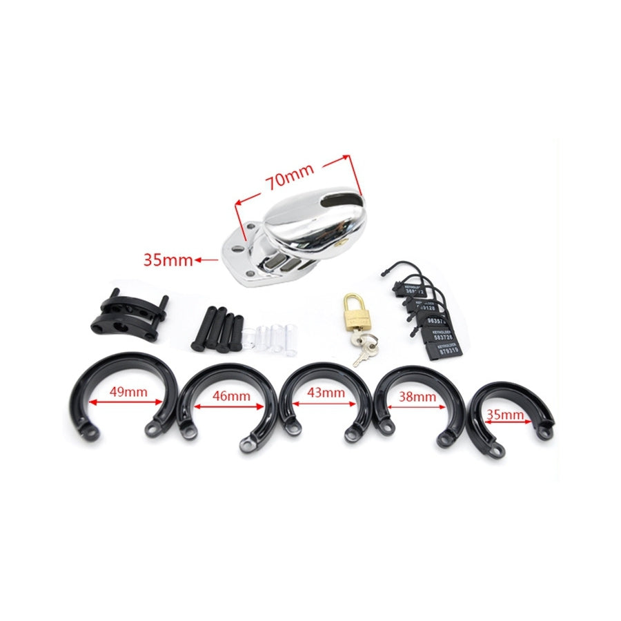 COCKLOCK- Cage de chasteté Silver Argentée - MONT' A BORD SHOP