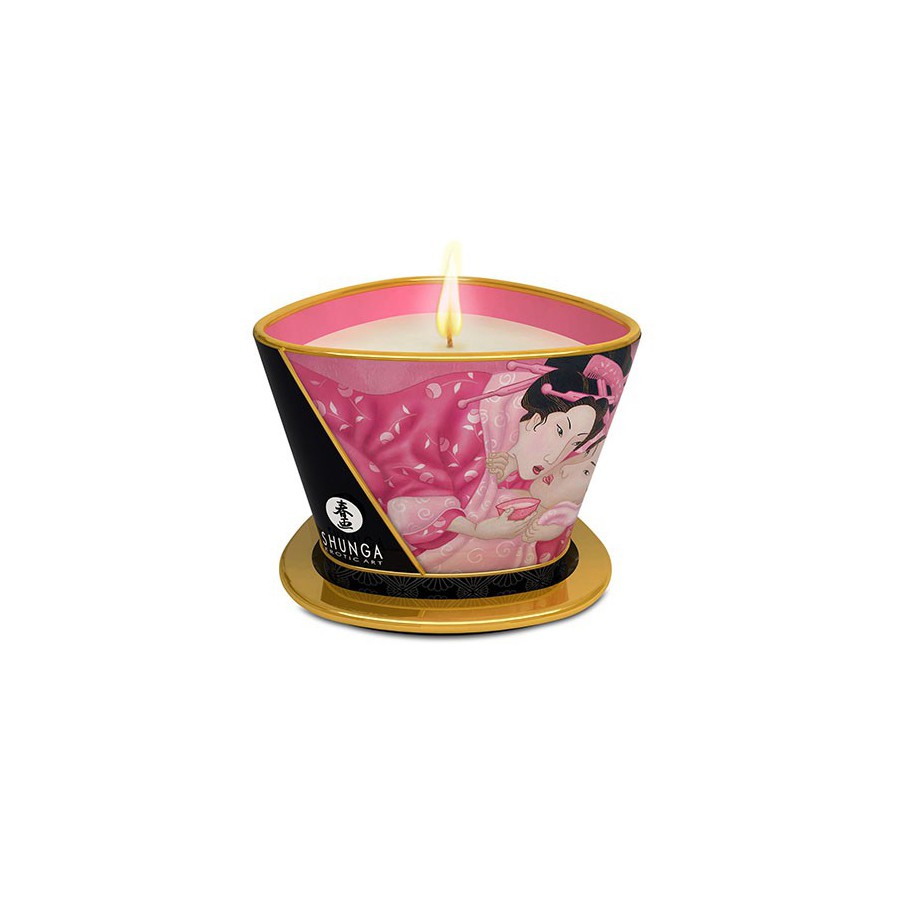 SHUNGA-Chandelle de massage APHRODISIA Pétales de Rose 170mL - MONT' A BORD SHOP