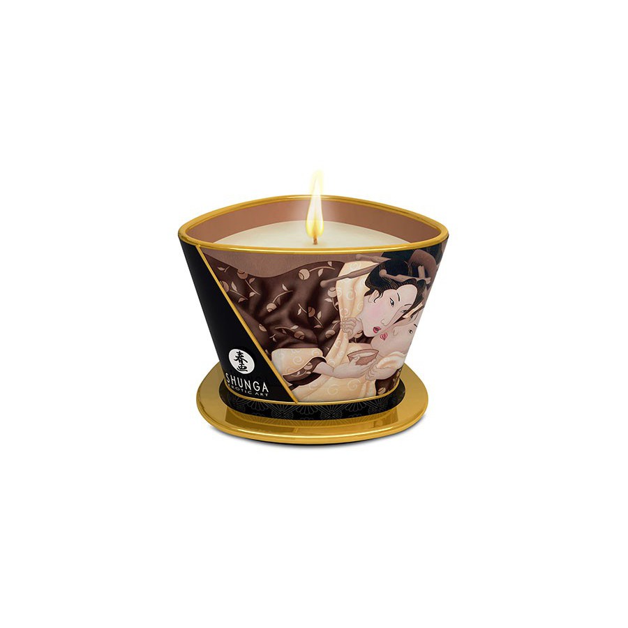SHUNGA- Chandelle de massage EXCITATION Chocolat Enivrant - MONT' A BORD SHOP