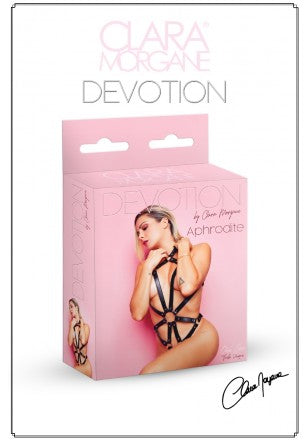 CLARA MORGANE- Aphrodite Harnais body ouvert simili cuir - MONT' A BORD SHOP