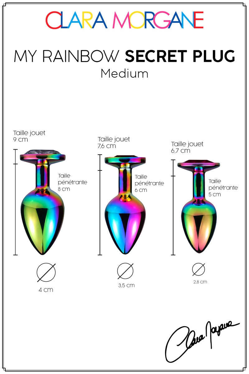 CLARA MORGAN- My Rainbow Secret Plug Bijou Irisé - MONT' A BORD SHOP