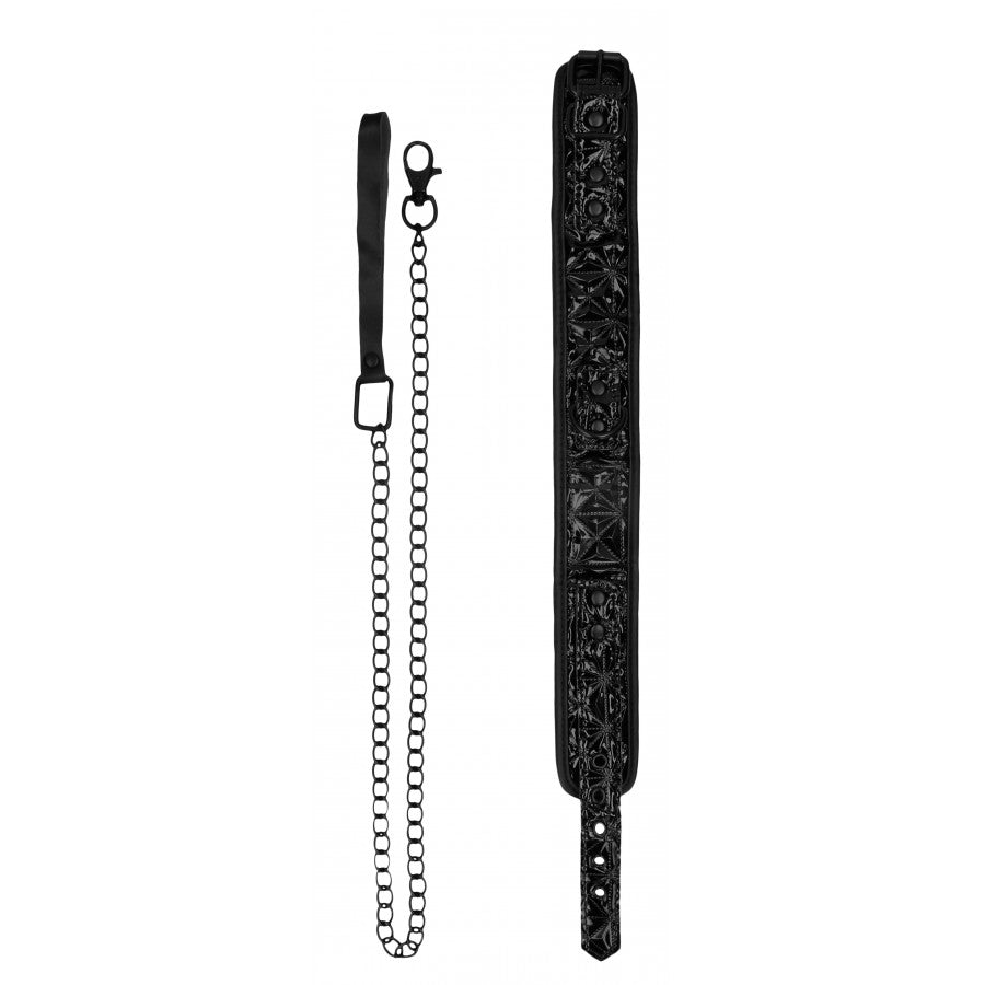 OUTCH !- Collier et Laisse Luxury Noir - MONT' A BORD SHOP