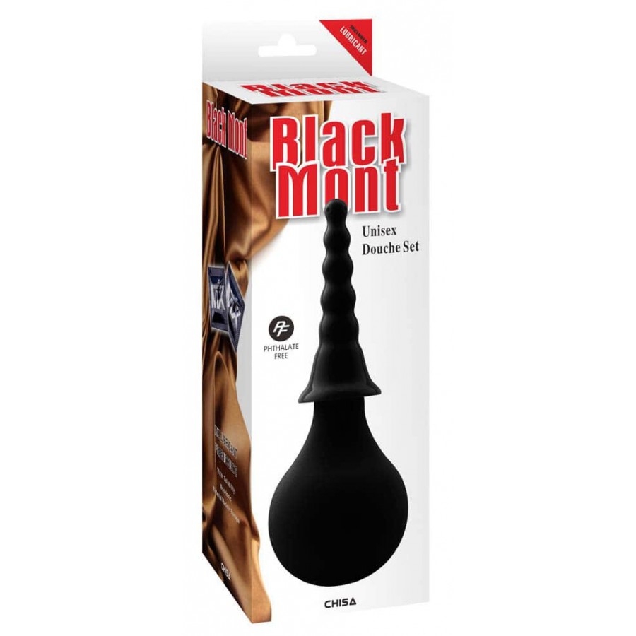 BLACK MONT- Douche anale 2 embouts - MONT' A BORD SHOP