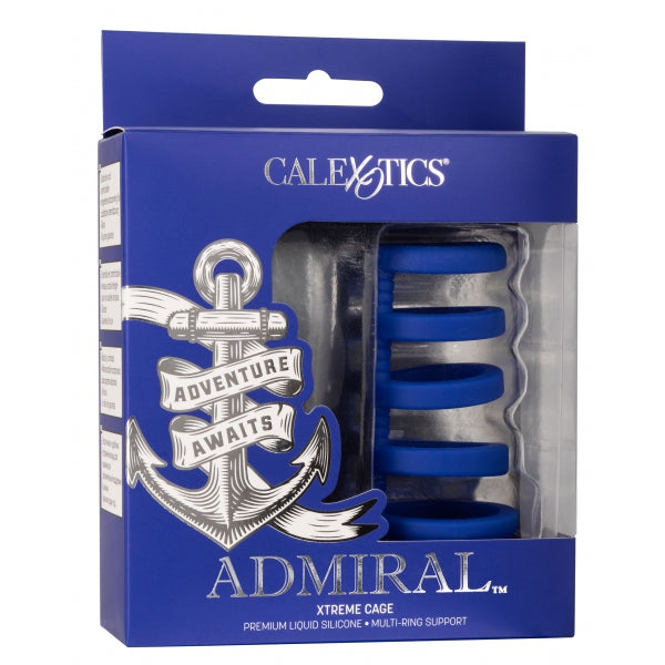 ADMIRAL- Gaine de pénis 5 Cockrings Xtreme Cage - MONT' A BORD SHOP