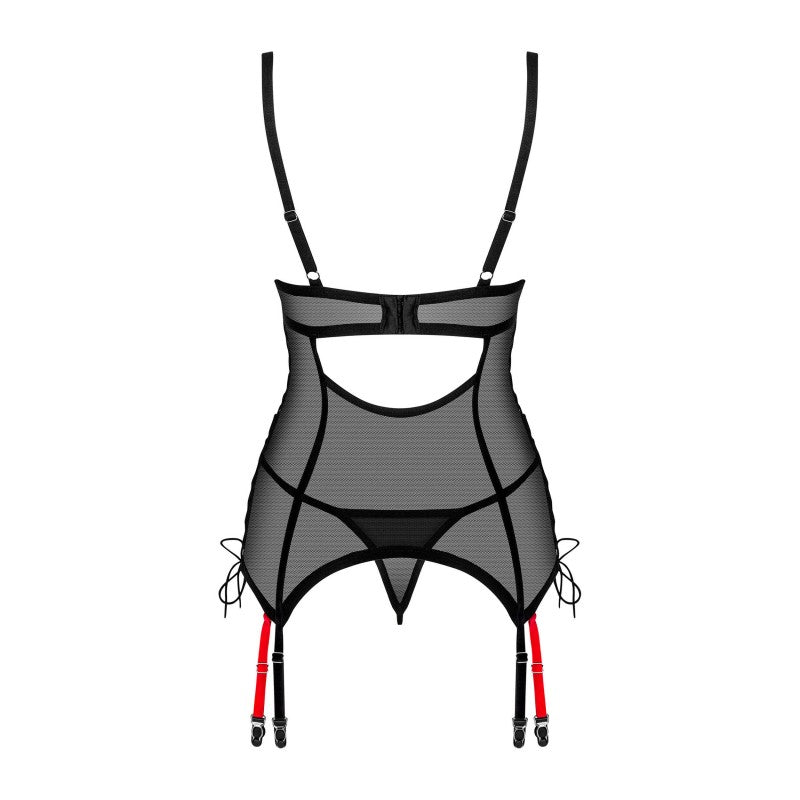 OBSESSIVE- Glandez guêpière et string - MONT' A BORD SHOP