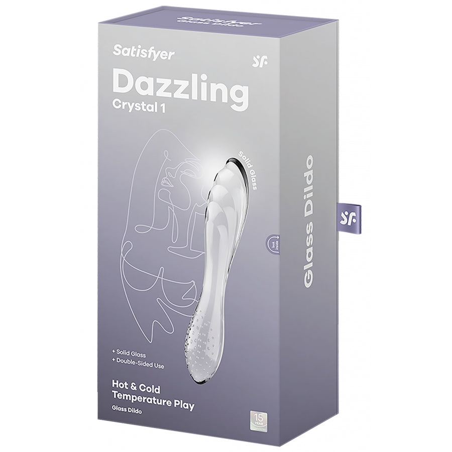 SATISFYER-Gode en verre Dazzling Crystal - MONT' A BORD SHOP