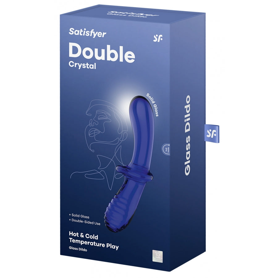 SATISFYER-Gode en verre Double Crystal - MONT' A BORD SHOP