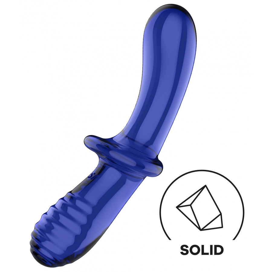 SATISFYER-Gode en verre Double Crystal - MONT' A BORD SHOP