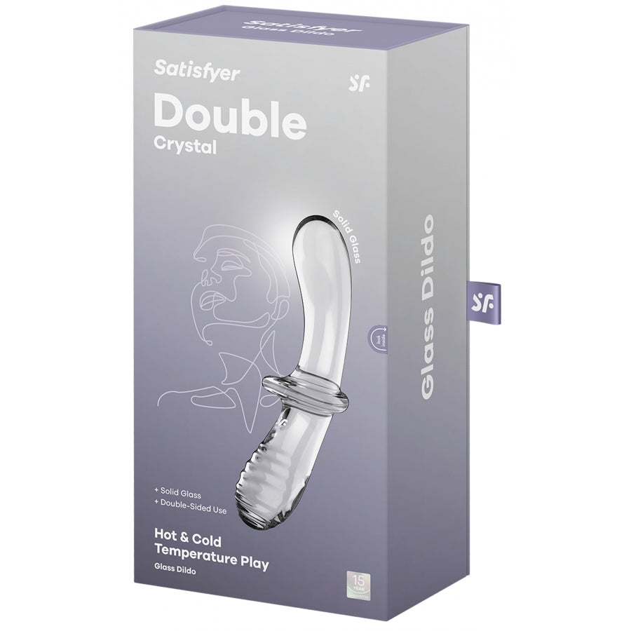 SATISFYER-Gode en verre Double Crystal - MONT' A BORD SHOP
