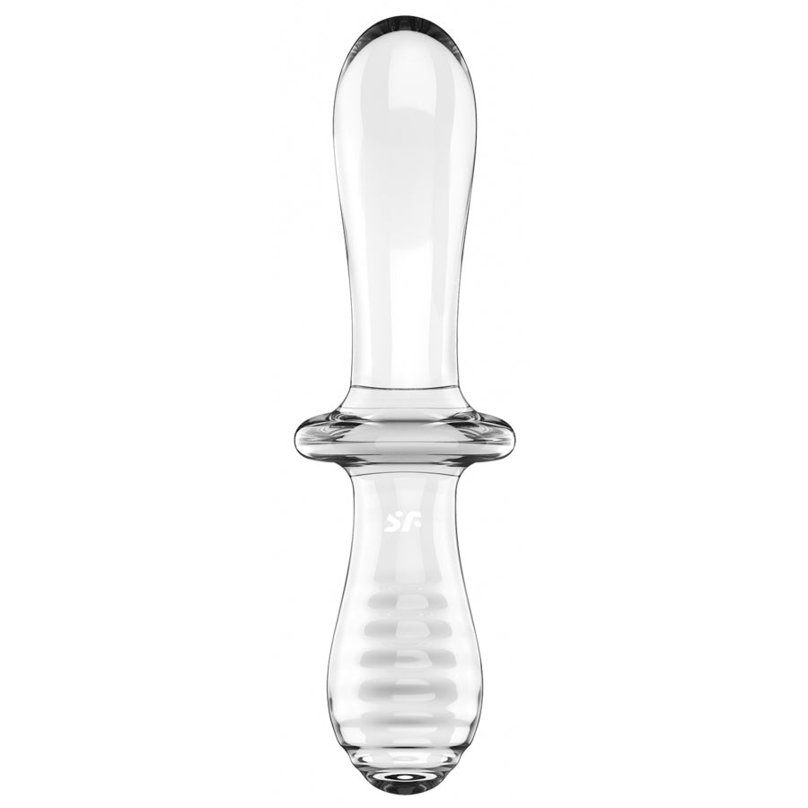 SATISFYER-Gode en verre Double Crystal - MONT' A BORD SHOP