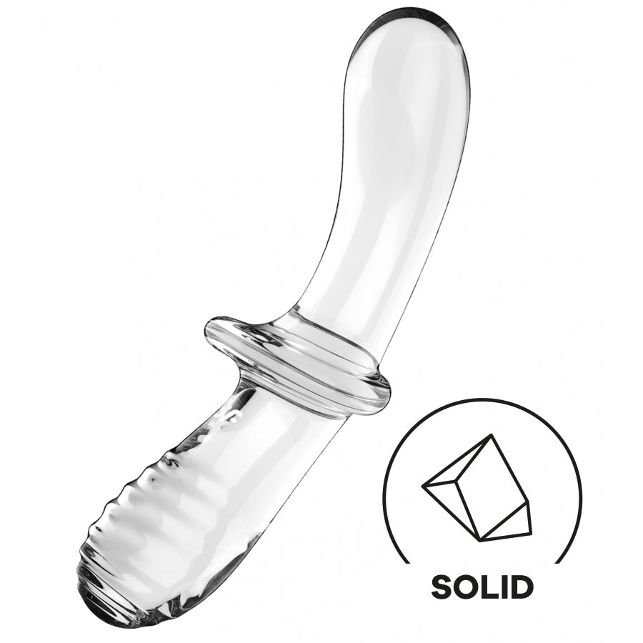 SATISFYER-Gode en verre Double Crystal - MONT' A BORD SHOP