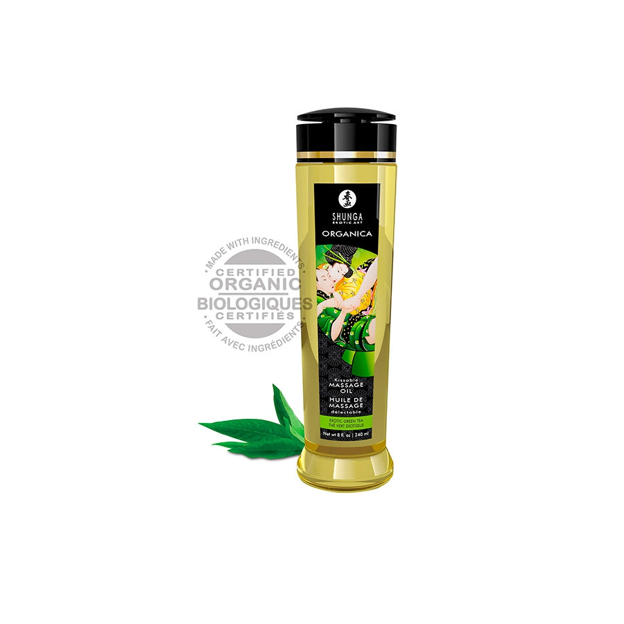 SHUNGA- Huile de massage KISSABLE Thé Vert Exotique - MONT' A BORD SHOP
