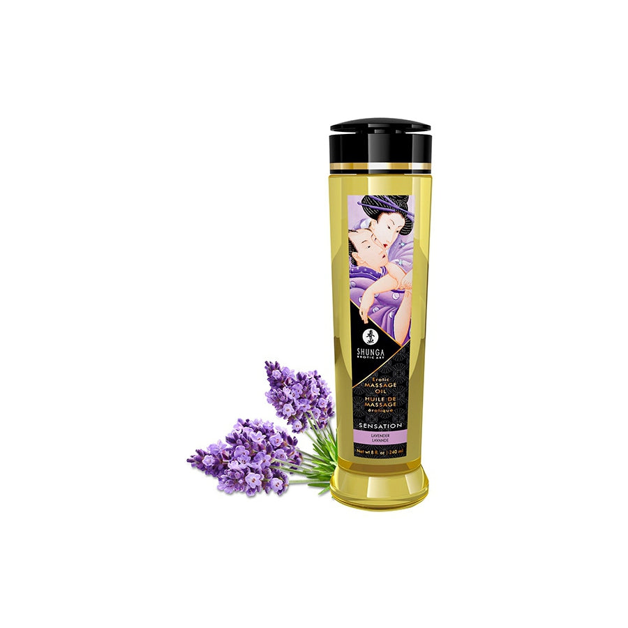 SHUNGA- Huile de massage Sensation Lavande - MONT' A BORD SHOP