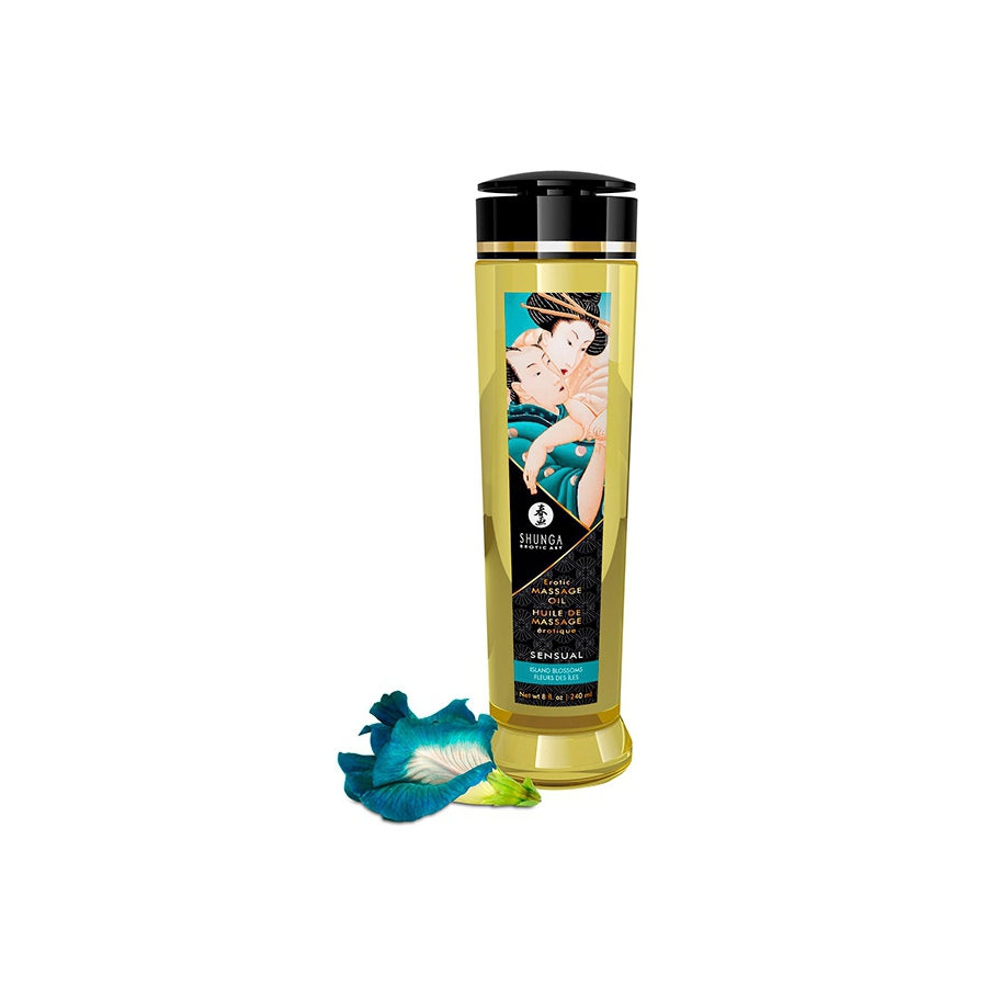 SHUNGA- Huile de massage Sensual Fleurs des Iles - MONT' A BORD SHOP