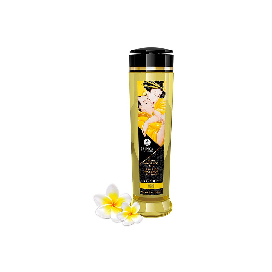 SHUNGA- Huile de massage Serenity Monoï - MONT' A BORD SHOP