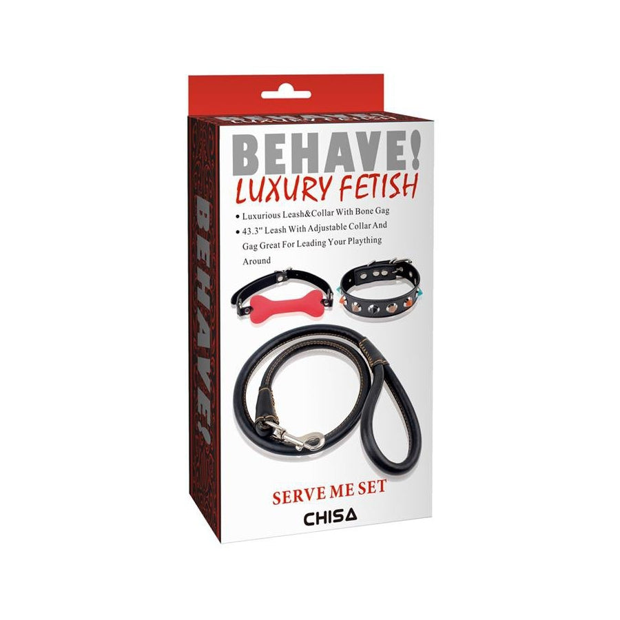 CHISA NOVELTIES- Kit Dog Training Laisse Collier et Bâillon Os - MONT' A BORD SHOP
