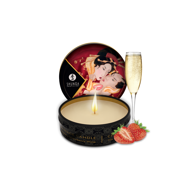 SHUNGA- Coffret Secret de Geisha ORGANICA Vin pétillant à la fraise - MONT' A BORD SHOP