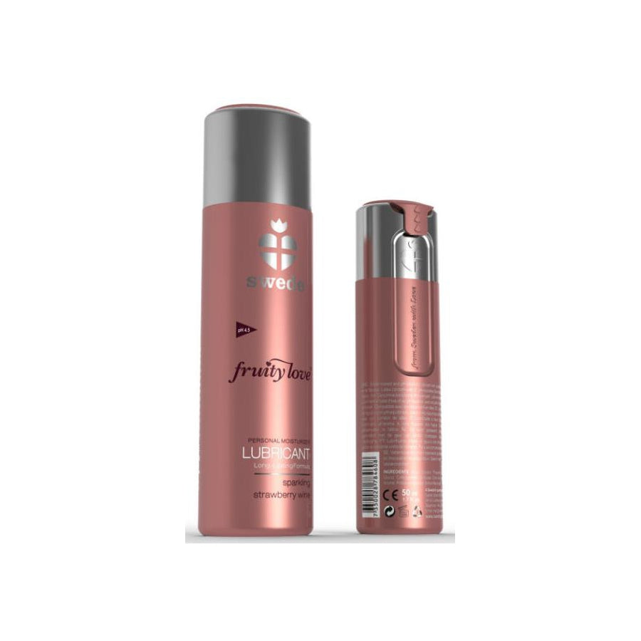 SWEDE- Lubrifiant Aromatisé FRUITY LOVE Vin de fraise pétillant - MONT' A BORD SHOP