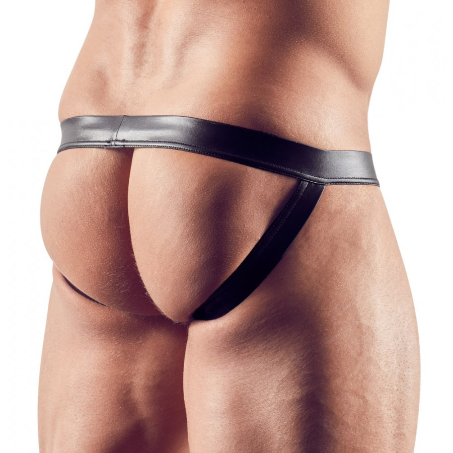 SVENJOYMENT- Jockstrap MUNIX Imitation Vinyle Noir - MONT' A BORD SHOP