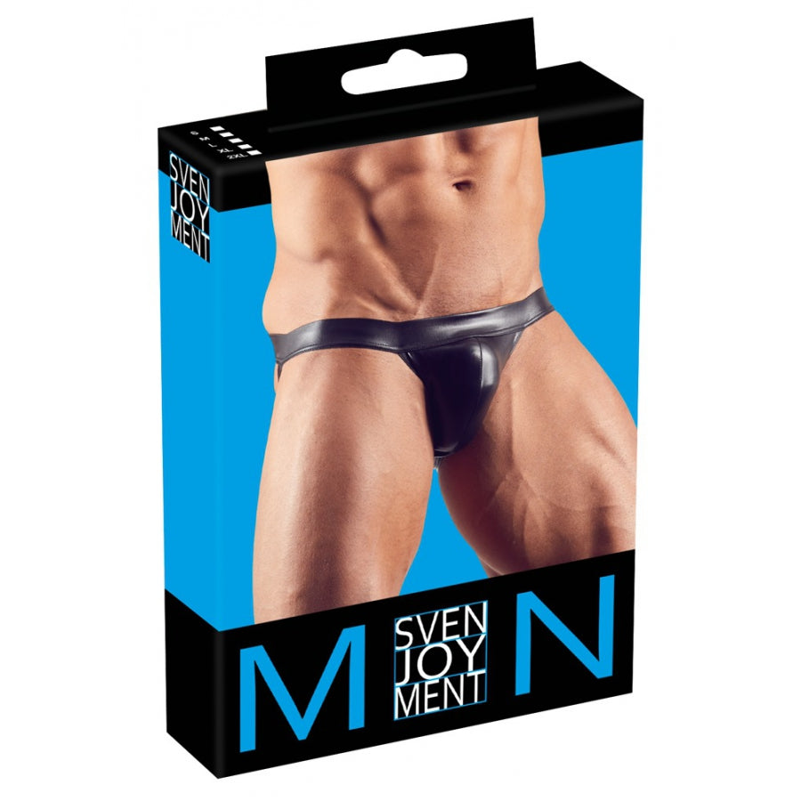 SVENJOYMENT- Jockstrap MUNIX Imitation Vinyle Noir - MONT' A BORD SHOP