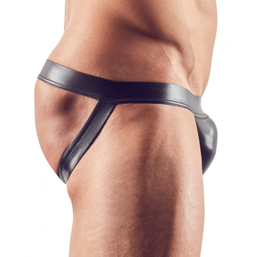 SVENJOYMENT- Jockstrap MUNIX Imitation Vinyle Noir - MONT' A BORD SHOP