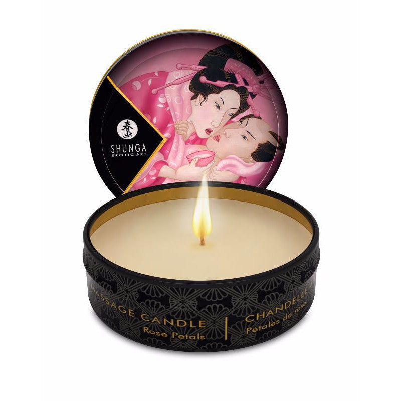 SHUNGA- Bougie de Massage Pétale de Rose - MONT' A BORD SHOP