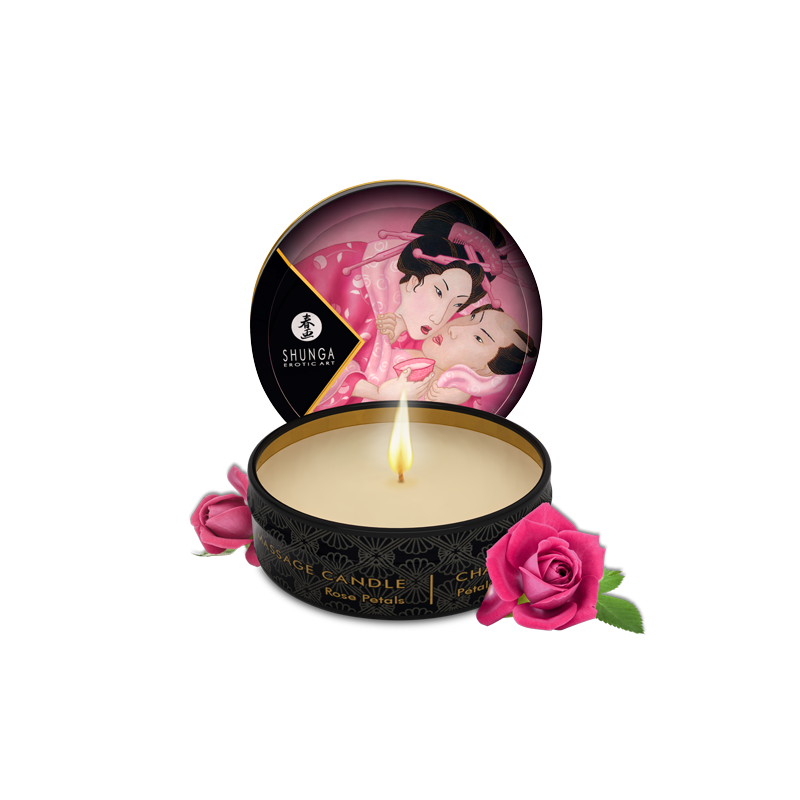 SHUNGA- Bougie de Massage Pétale de Rose - MONT' A BORD SHOP