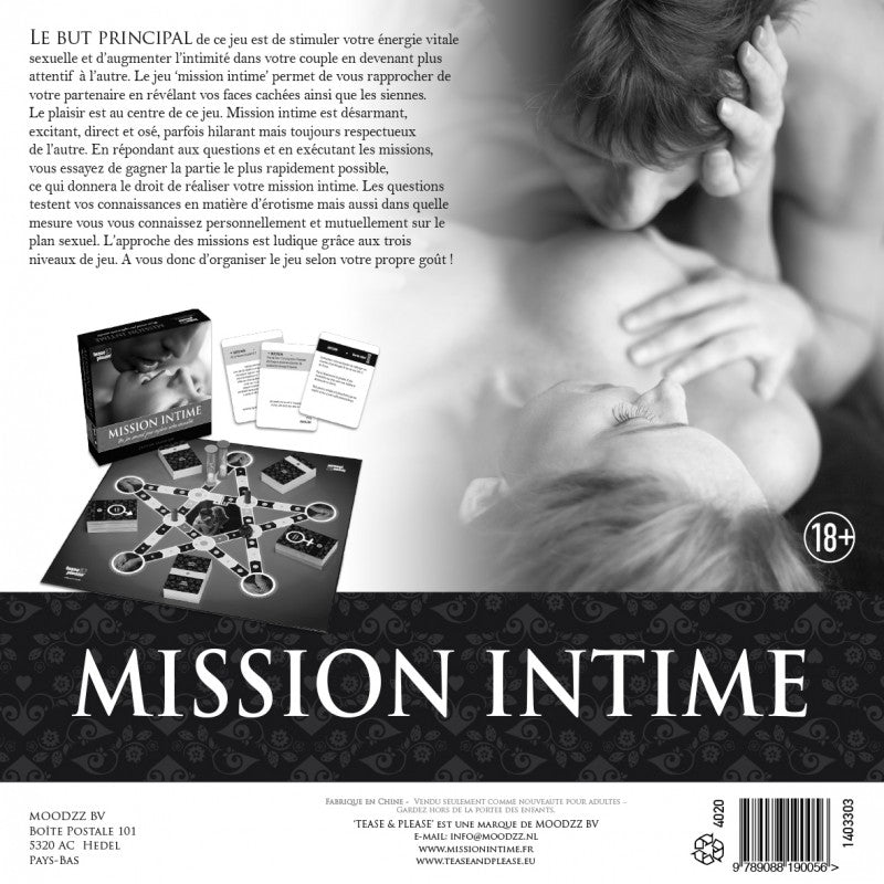 TEASE PLEASE- Jeu Mission Intime – Classique - MONT' A BORD SHOP