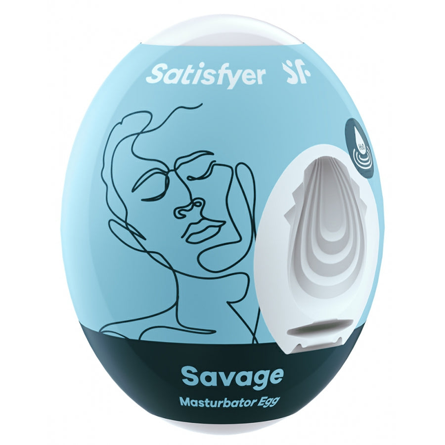 SATISFYER- Men Masturbator Egg Single Savage - MONT' A BORD SHOP