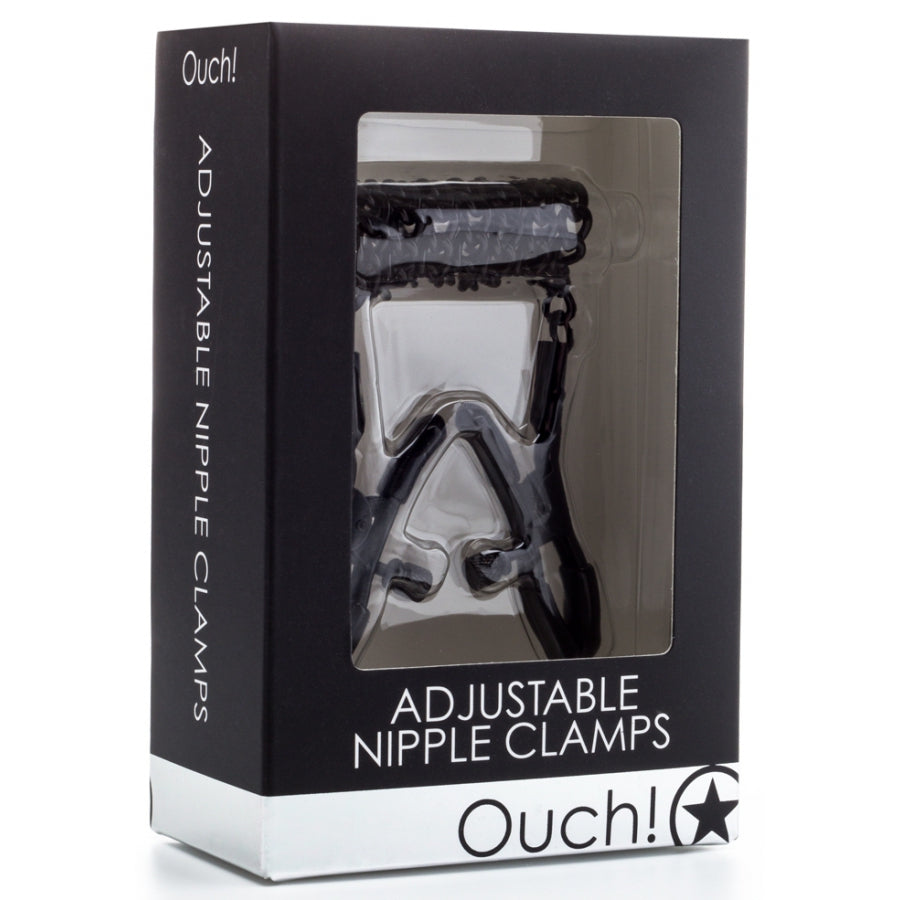 OUTCH !- Pince-tétons ajustables Nip Secrets Noire - MONT' A BORD SHOP