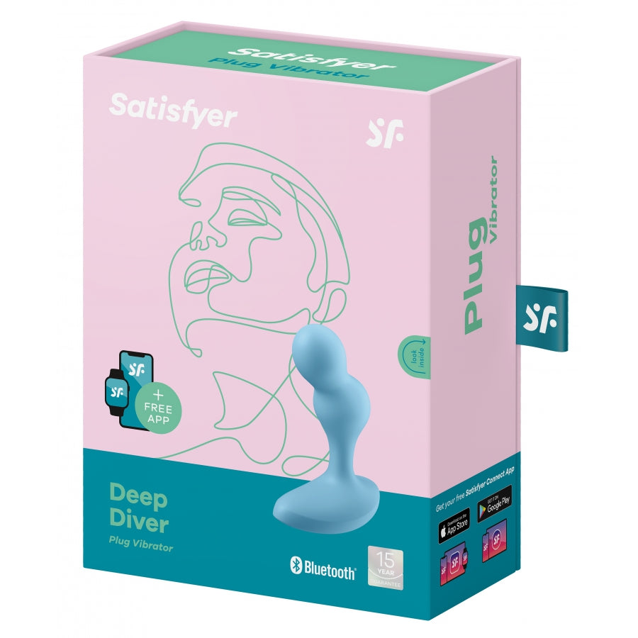 SATISFYER- Plug vibrant connecté Deep Diver - MONT' A BORD SHOP