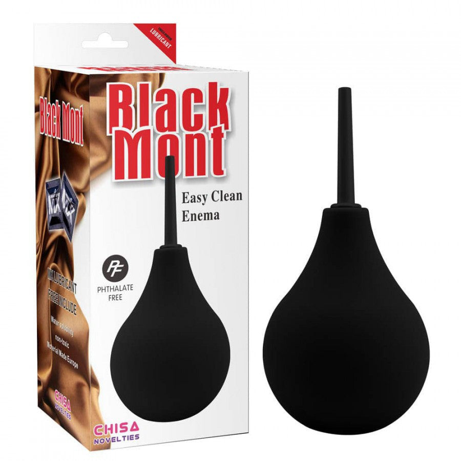 BLACK MONT- Poire Anale Enema Classic Noire - MONT' A BORD SHOP