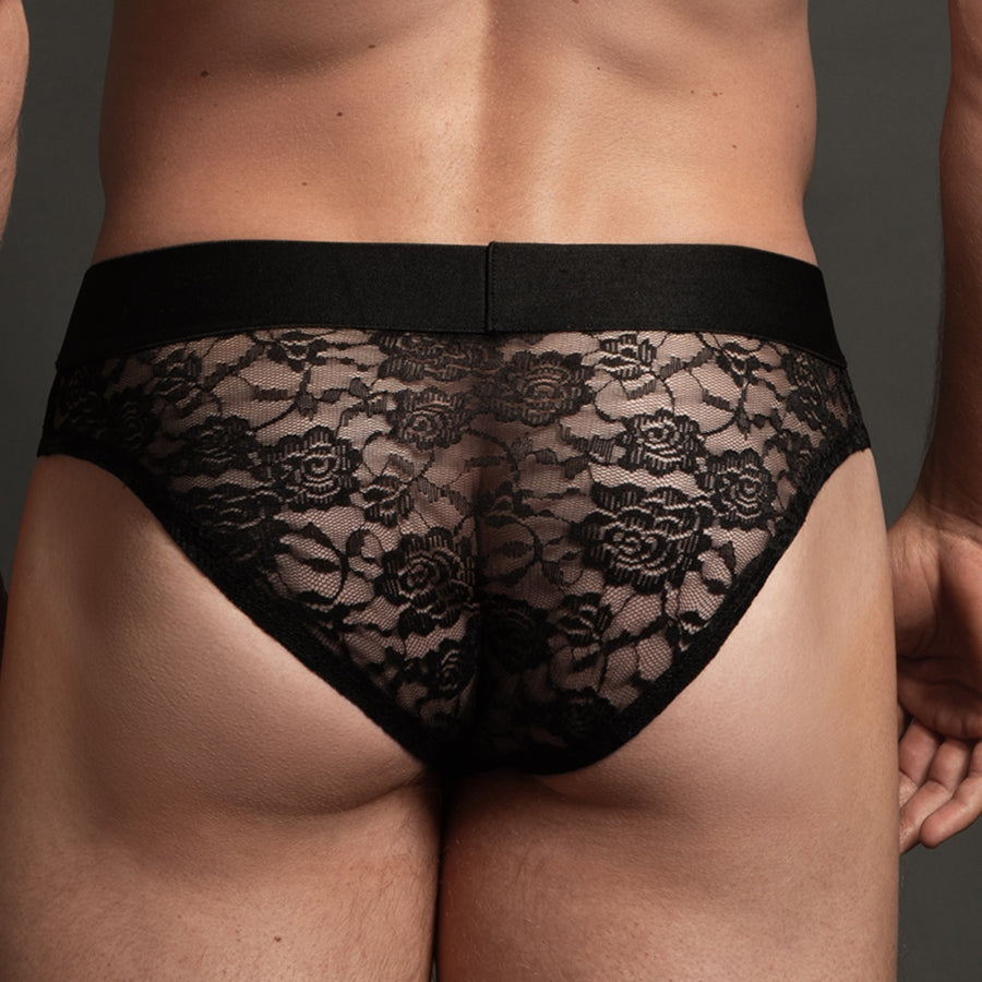 ALLURE- Slip Lace Dentelle Noir - MONT' A BORD SHOP