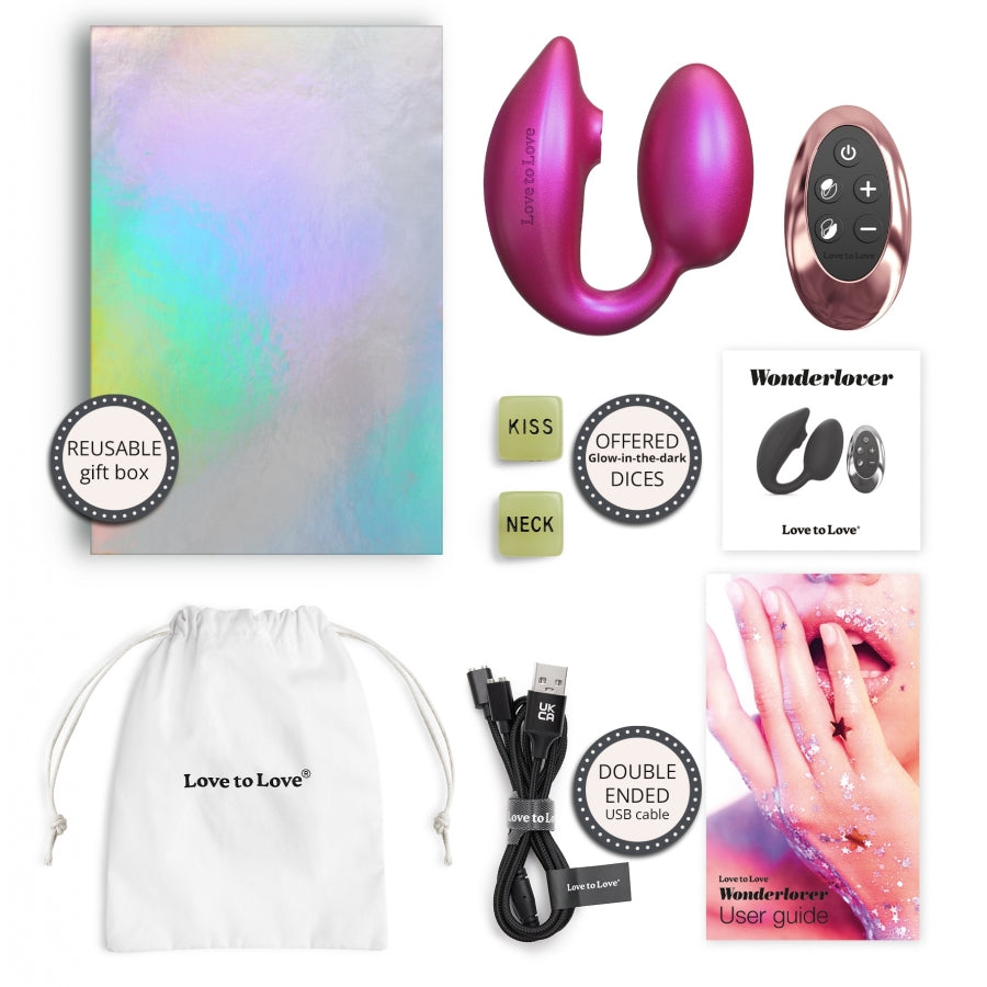 LOVE TO LOVE- Stimulateur Clitoris et Point G Wonderlover - MONT' A BORD SHOP