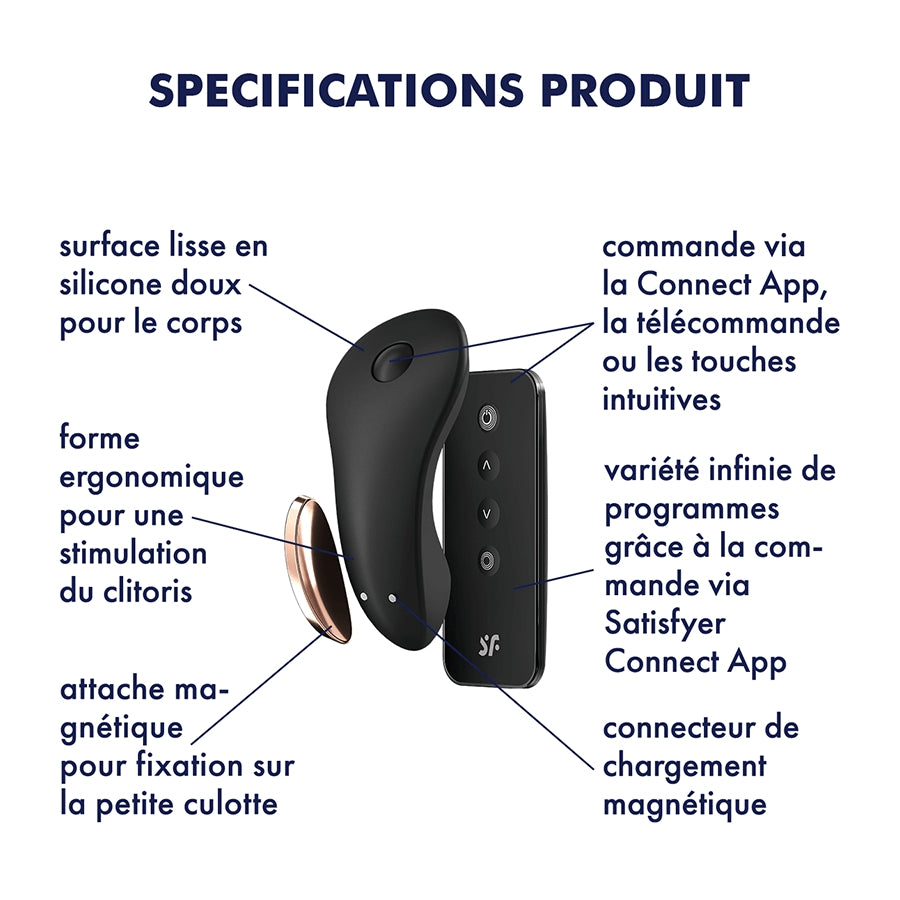 SATISFYER- Stimulateur de clitoris LITTLE SECRET - MONT' A BORD SHOP