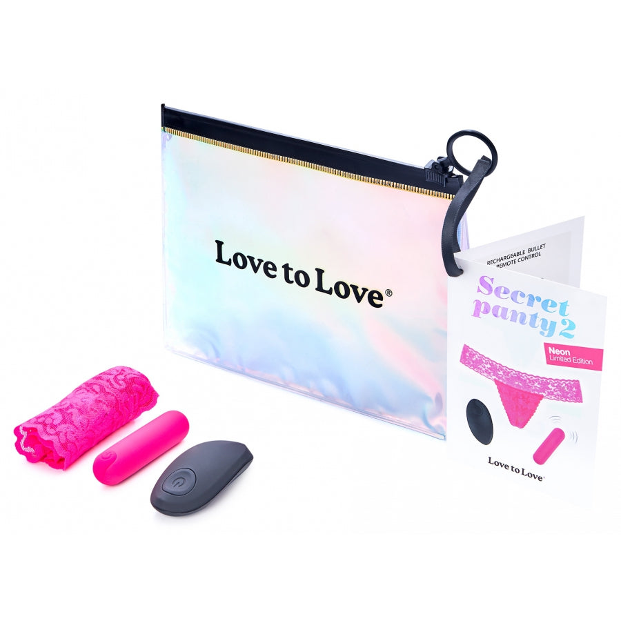 LOVE TO LOVE- String Vibant Secret Panty 2 rechargeable - MONT' A BORD SHOP