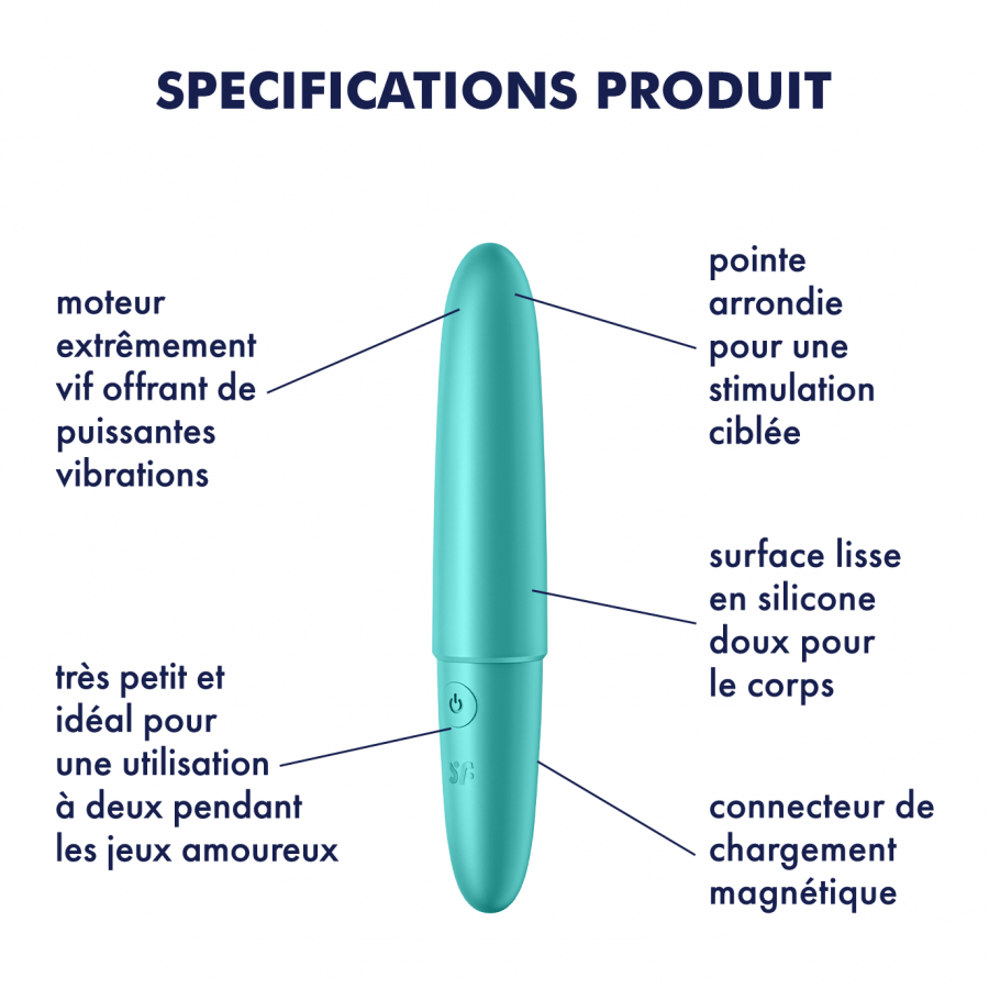 SATISFYER- Vibro Ultra Power Bullet 6 - MONT' A BORD SHOP